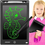 KRUZZEL 10 collu XL LCD zīmēšanas planšete bērniem, melna