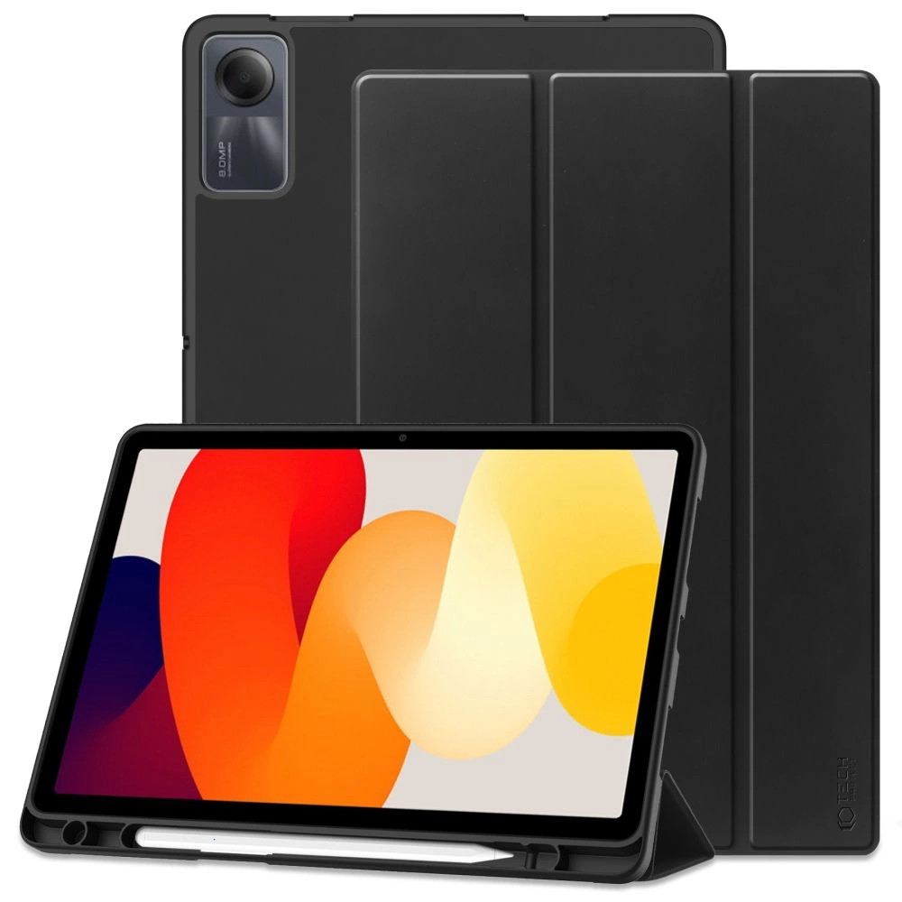 Xiaomi Redmi Pad SE 11'' Tech-Protect SC Pen Protective Cover Case, Black | Planšetes Vāciņš Maciņš Apvalks Grāmatiņa