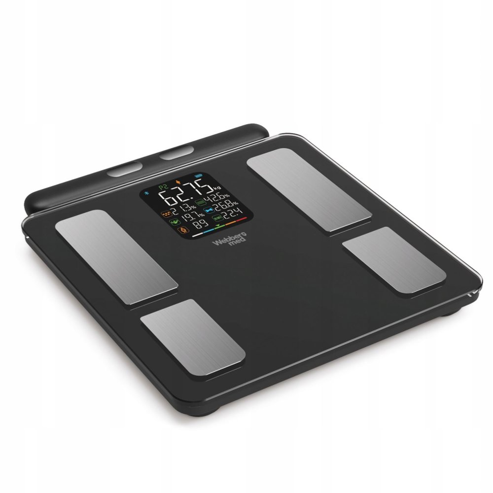 WEBBER SCALA Gudrie svari ar 15 rādītājiem, Apple Health un Google Fit (1)