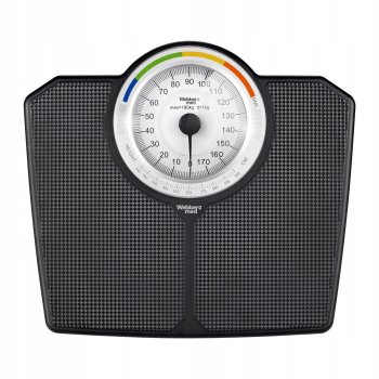 Mehāniskie vannas istabas svari WEBBER BMI līdz 180 kg, melni