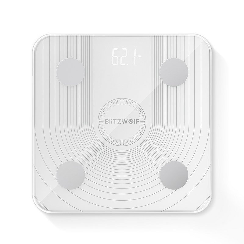 BlitzWolf BW-SC1 Istabas Ķermeņa Svari, Balts | Bathroom Scale Body Fat Composition Scale (2)