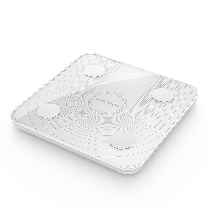 BlitzWolf BW-SC1 Istabas Ķermeņa Svari, Balts | Bathroom Scale Body Fat Composition Scale (3)