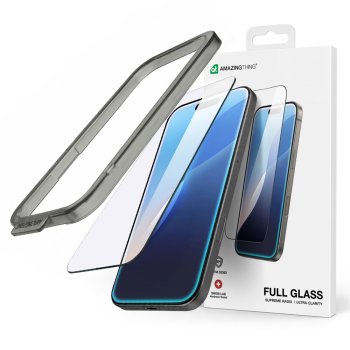 AmazingThing Titan Full FusionFilter 7 pilnekrāna rūdītais stikls iPhone 17 | Screen Tempered Glass