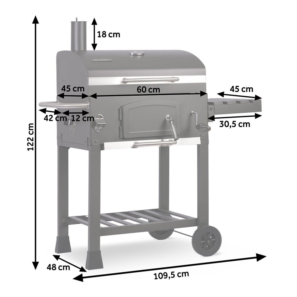 Ogļu Grils BBQChef™ Berdsen BD-891, Melns (2)