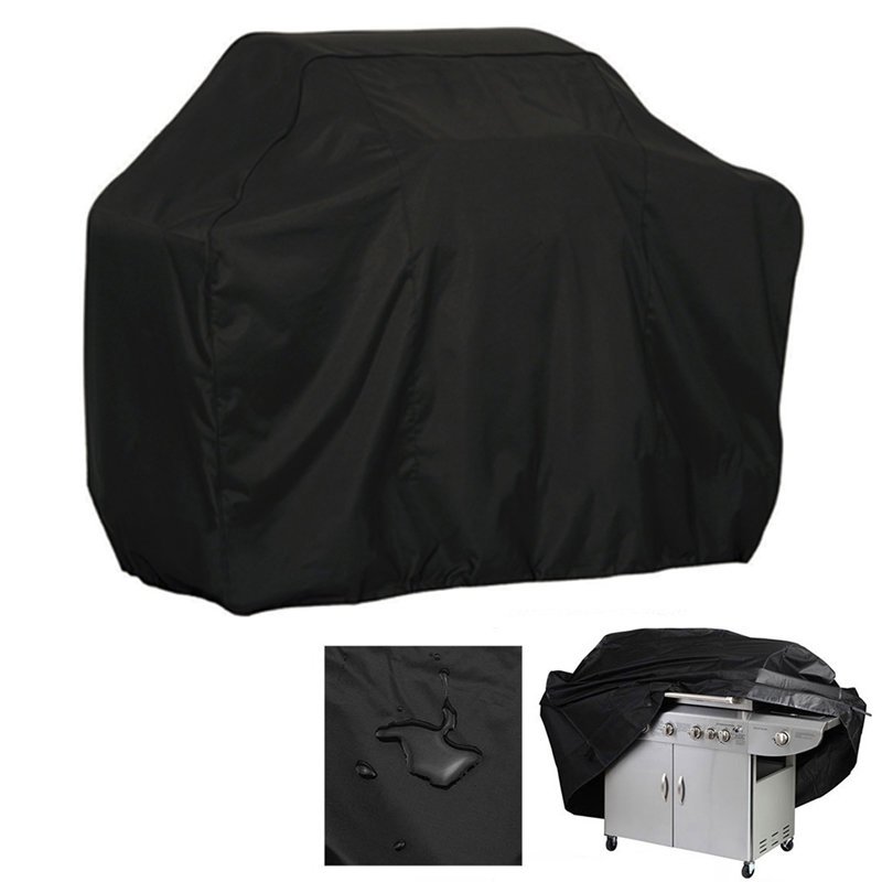 Ūdensizturīgs Pārklājs Pārsegs BBQ Grilam 145x61x117 cm, Melns | Waterproof BBQ Grill Tarpaulin L Cover (0)