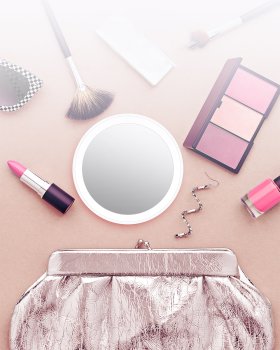 BlitzWolf BW-LM1 Makeup Uzlādējams Spogulis ar LED Apgaismojumu, Balts | Rechargeable Led Mirror Light for Makeup