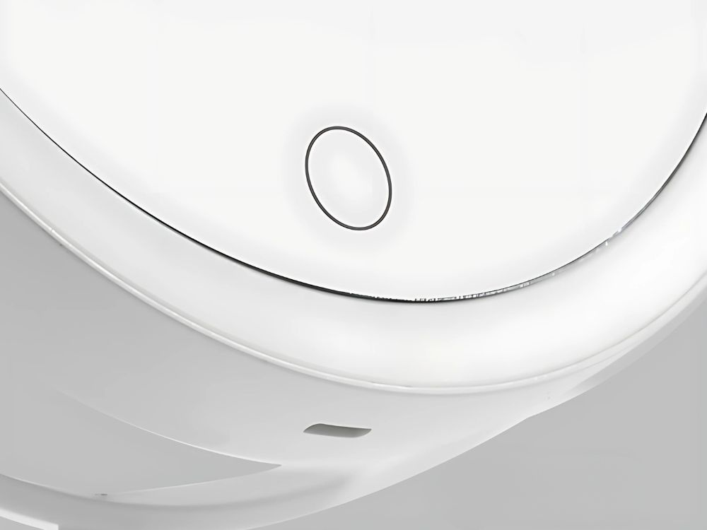 Pie sienas stiprināms LED grima spogulis ar 5x palielinājumu, grozāms 360°, balts (3)