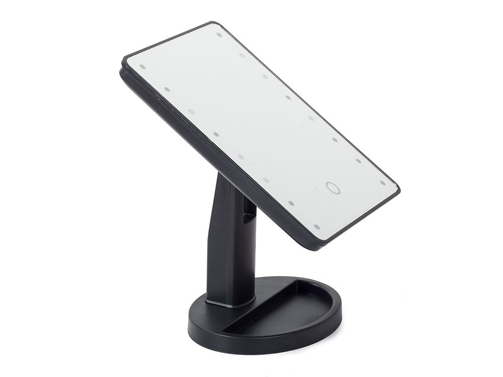 Makeup Kosmētisks Spogulis ar LED Apgaismojumu, Melns | Makeup Cosmetic Mirror with LED Lightning (4)