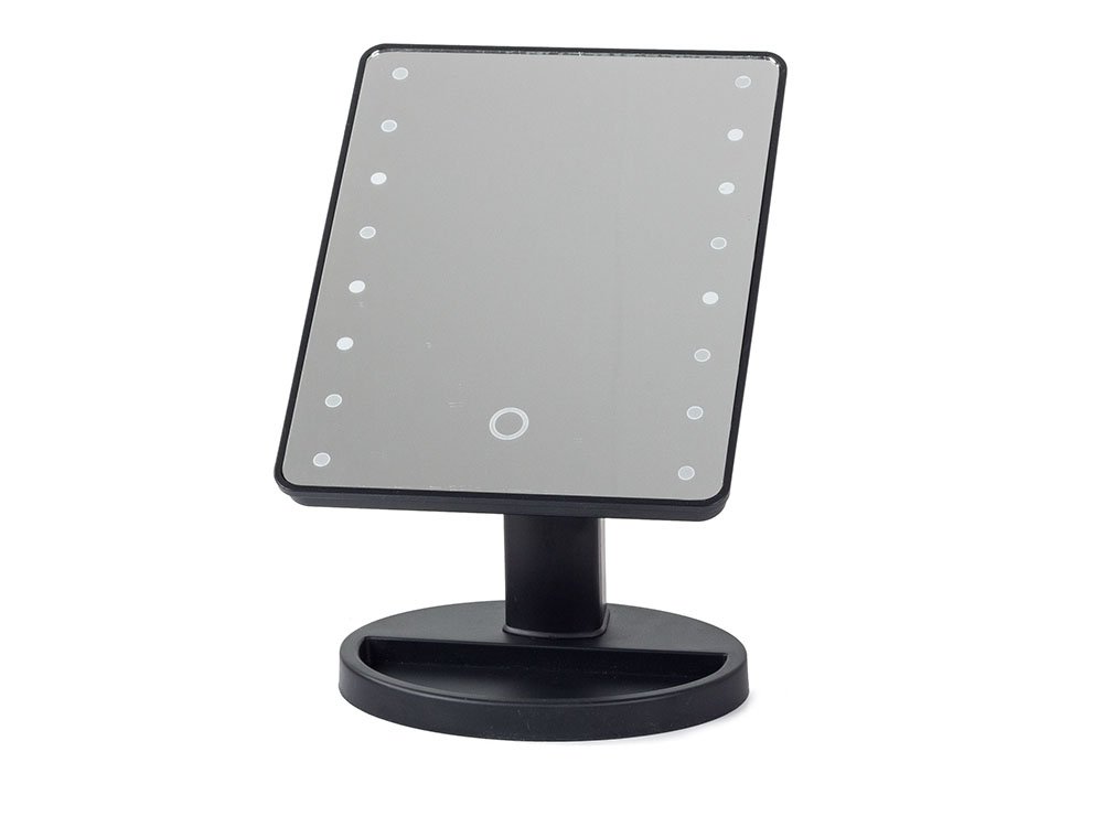 Makeup Kosmētisks Spogulis ar LED Apgaismojumu, Melns | Makeup Cosmetic Mirror with LED Lightning (6)