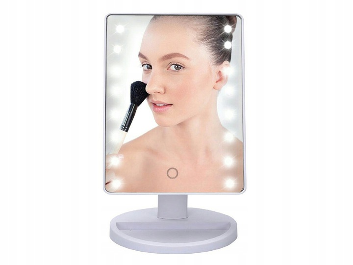 Makeup Kosmētisks Spogulis ar LED Apgaismojumu, Balts | Makeup Cosmetic Mirror with LED Lightning (0)