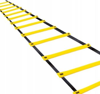 4FIZJO Treniņu Kāpnes Koordinācijas Trepes Skriešanai Ātrumam Sportam, 8m | Coordination Ladder Stairs Steps