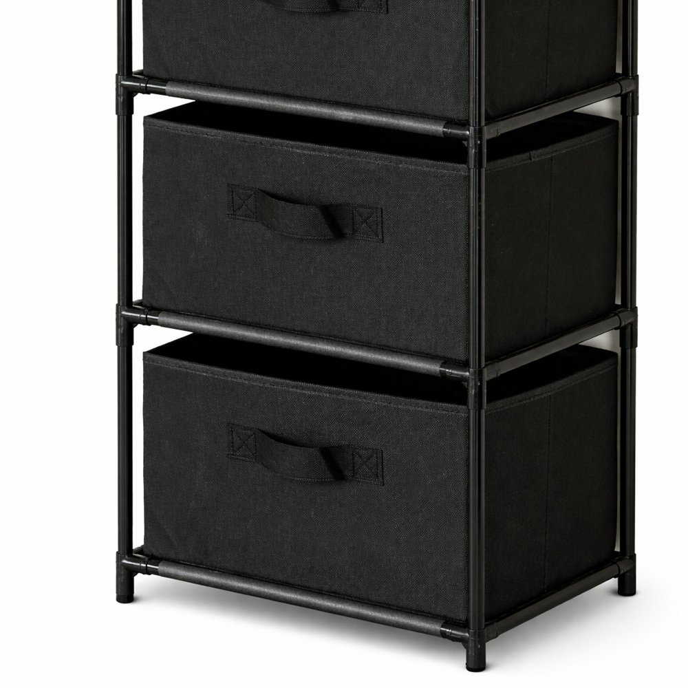 Kumode ar 4 auduma atvilktnēm, organizators mantu glabāšanai guļamistabai (0)