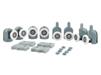 Durvju riteņu komplekts dušas kabīnēm, duškabīnēm 8 gb. | Door wheel set for shower