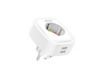 Gosund SP112 Viedā gudrā WiFi rozete 2xUSB elektroenerģijas elektrības patēriņa skaitītājs mērītājs kwh |...