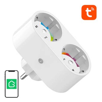 Divkāršā viedā rozete Gosund SP211 16A Tuya WiFi