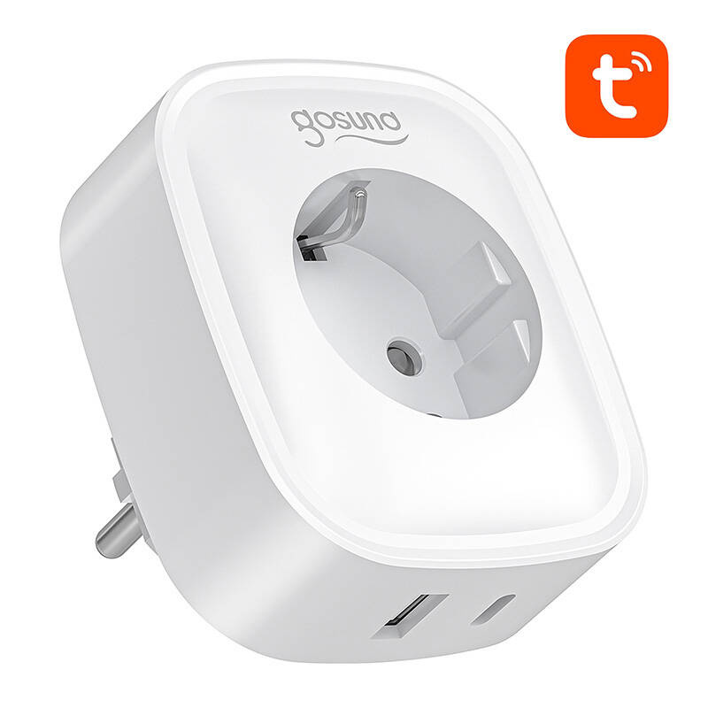 Viedā WiFi Rozete Gosund SP6 16A ar 20W USB-C un Enerģijas Monitoringu (0)