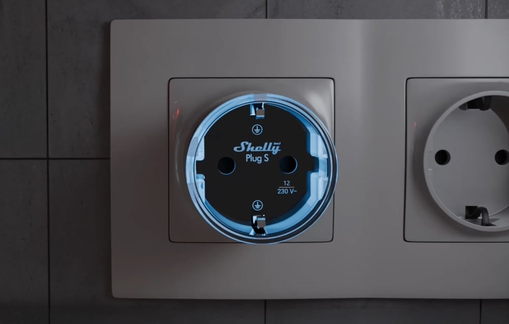 Shelly Plug S MTR Gen3 Viedā rozete 5 gab. komplekts Matter 12A 2500W (1)