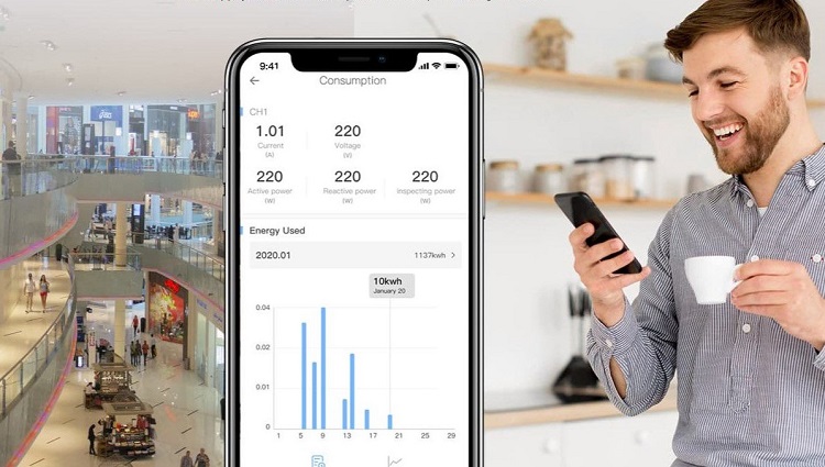 SONOFF SPM-4Relay viedais jaudas mērītāja modulis ar 4 relejiem, balts (1)