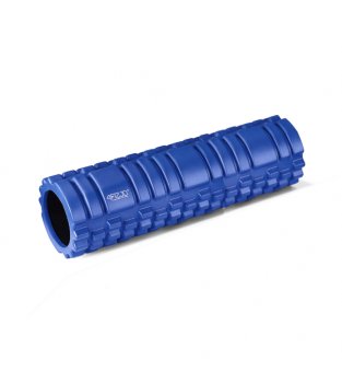 4Fizjo Masāžas Rullis Joga Fitnesa Putu Rullis Pašmasāžas Rollers 45x13.5cm, Zils | Yoga Massager Crossfit EVA Foam Roller