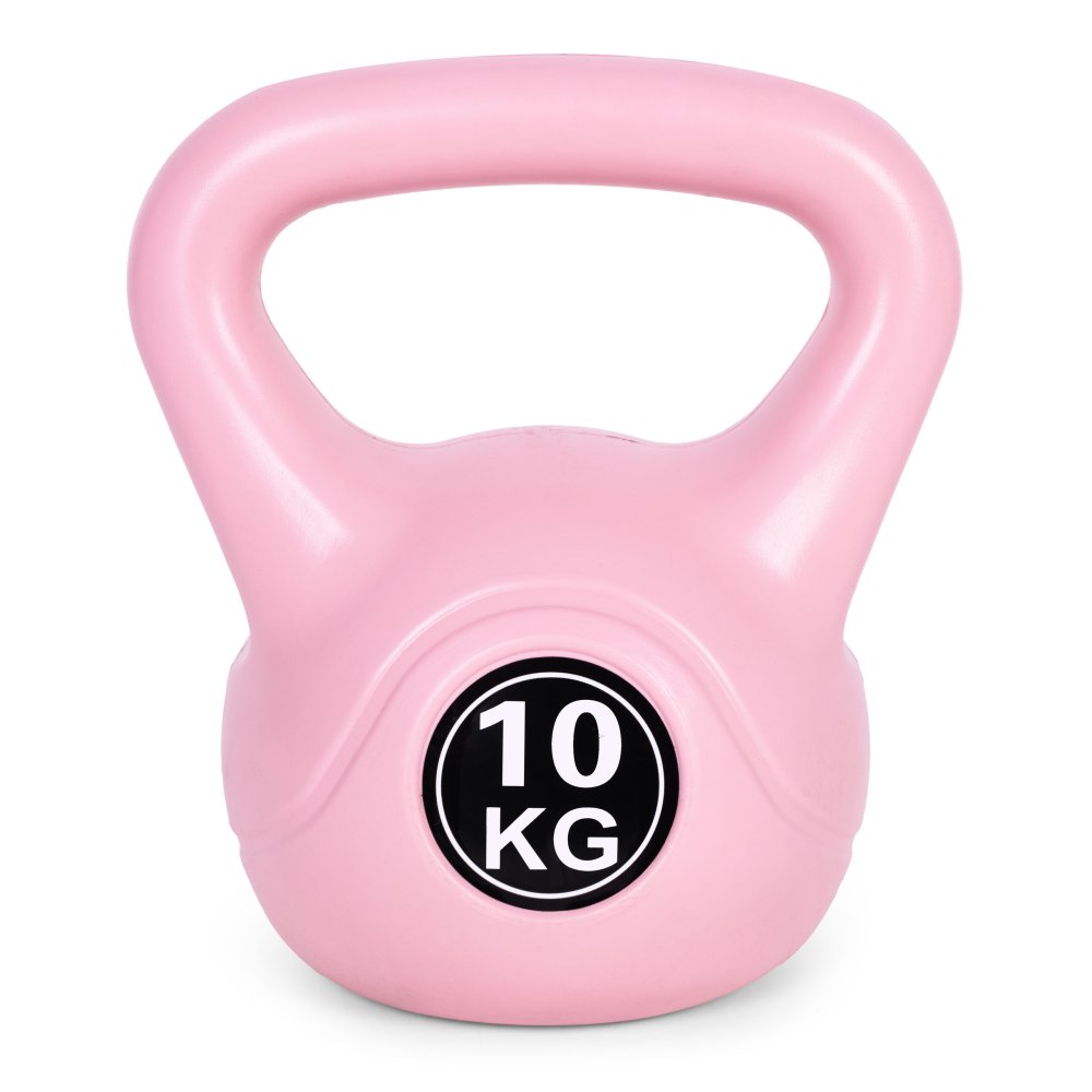 Svaru bumba 10 kg spēka treniņiem ModernHome, rozā (0)