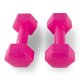 4Fizjo Hanteles Svars Fitnesam Aerobikai Sporta Treniņiem 2x1kg, Rozā | Dumbbells Weight for Fitness Aerobics