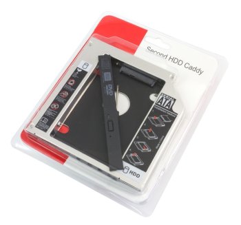 SATA III DVD-RW Bay Second HDD Caddy Adapter 9.5mm | Сietā diska adapteris DVD-dziņa vietā