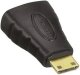 Apzeltīts HDMI uz mini HDMI adapteris, melns