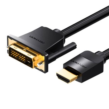 HDMI uz DVI kabelis 3 m Vention ABFBI (melns) | to Cable 3m (Black)