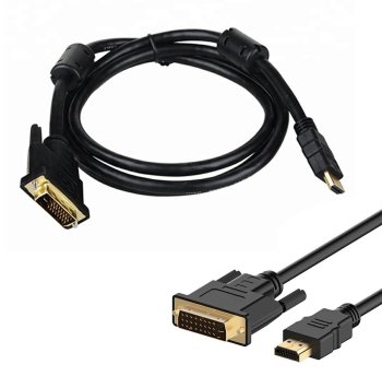 HDMI uz DVI kabelis 2m, apzeltīts, Full HD 1080p