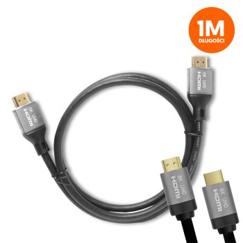 8K HDMI 2.1 kabelis 1m LTC ātrgaitas, melns