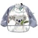 Ūdensnecaurlaidīgs Bērnu Barošanas Priekšautiņš Lacīte ar Kabatiņu un Piedurknēm | Waterproof Baby Feeding...