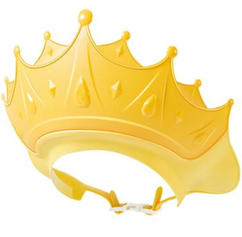 bērnu dušas cepure kronas formas dzeltens