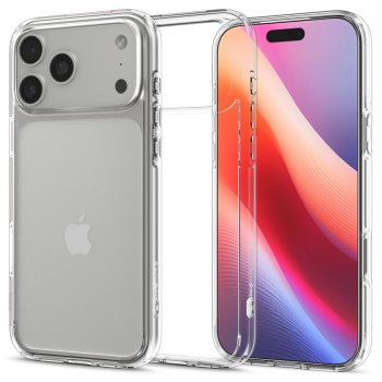 Apple iPhone 17 Pro 6.3'' Spigen Ultra Hybrid Case Cover, Crystal Clear | Telefona Vāciņš Maciņš Maks Apvalks Bampers