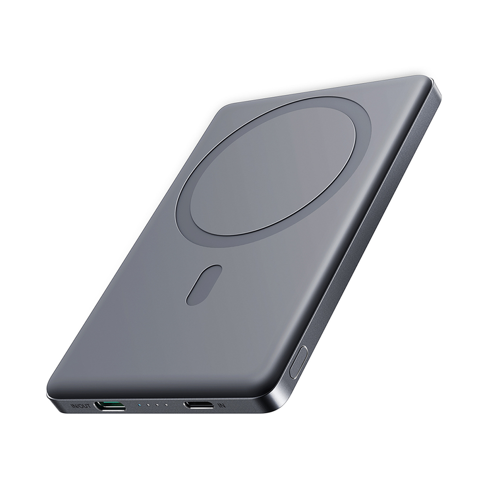 Powerbank Joyroom JR-PBM08 5000mAh 20W ar induktīvo uzlādi - pelēks | With Inductive Charging Gray
