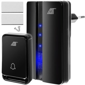 Ūdensizturīgs Bezvadu Mājas Durvju Zvans Signāls, Melns | Wireless Door Bell Rington