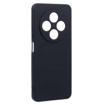Xiaomi Redmi 14C Matt Silicone Color Case Cover, Black | Silikona Vāciņš Maciņš Apvalks Bampers