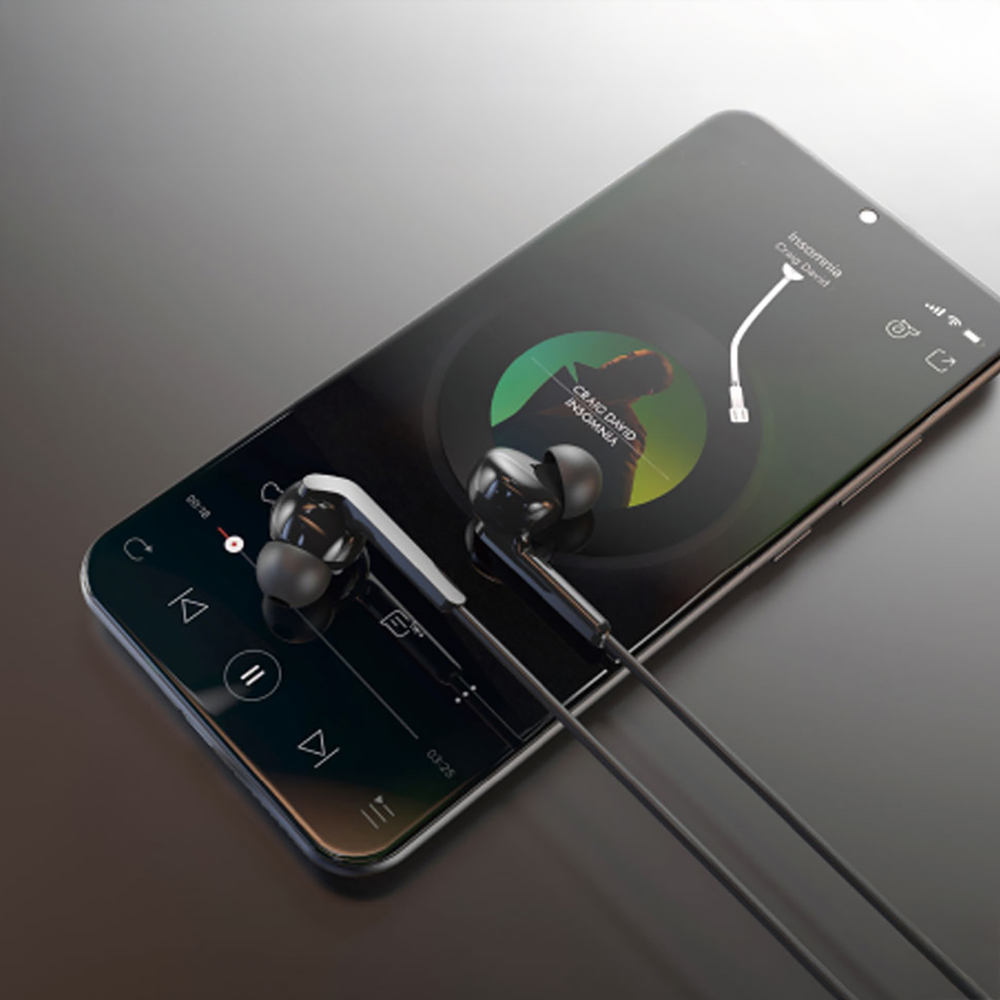 Dudao X3 vadu USB-C ausī liekamās austiņas – melnas (2)