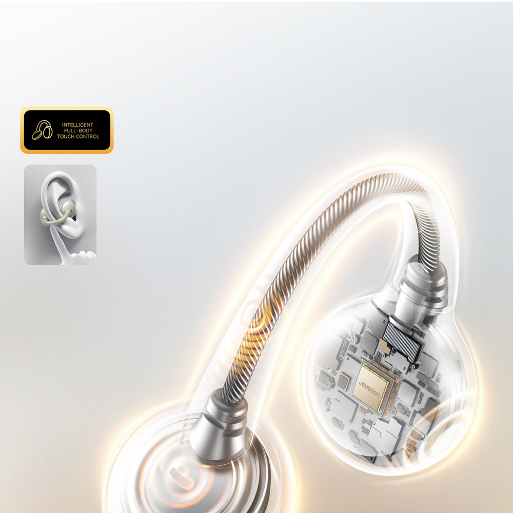 Bezvadu atvērtā tipa austiņas Joyroom JR-OE3 TWS, sudraba (1)