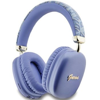 Guess GCube Metallic Script Logo austiņas - violetas