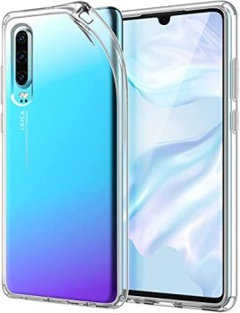 Huawei P30 (ELE-L09, ELE-L29) Ultraslim TPU Case Cover, Transparent | Caurspīdīgs Silikona Vāciņš Maciņš Apvalks...