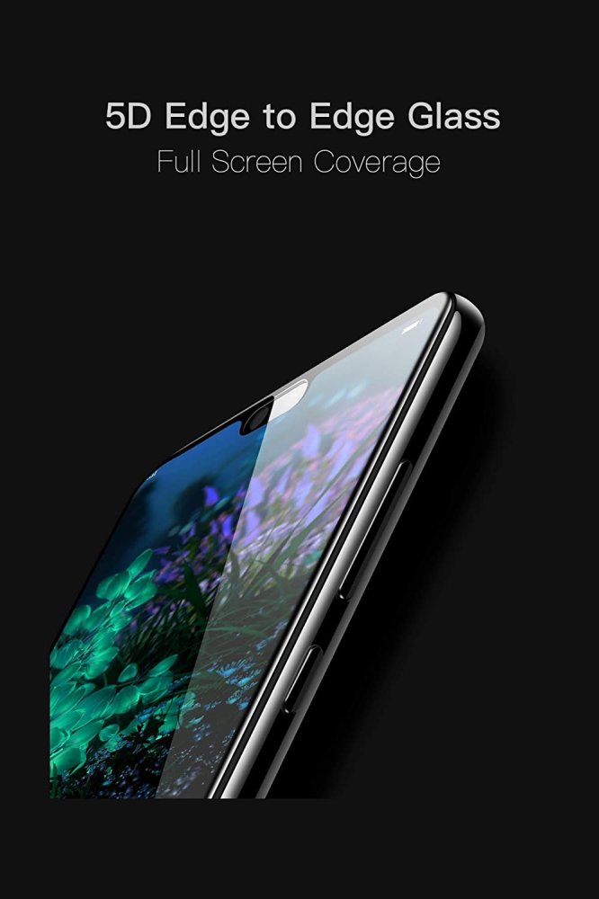 5D Tempered Glass Screen Protector For Huawei P Smart 2019 / Honor 10 Lite (POT-LX1), Black | Ekrāna Aizsargstikls (0)