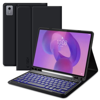 Lenovo IdeaTab Plus 12.1'' (TB-361) Tech-Protect SC Pen Case Cover with Bluetooth Keyboard, Black | Vāks Apvalks...