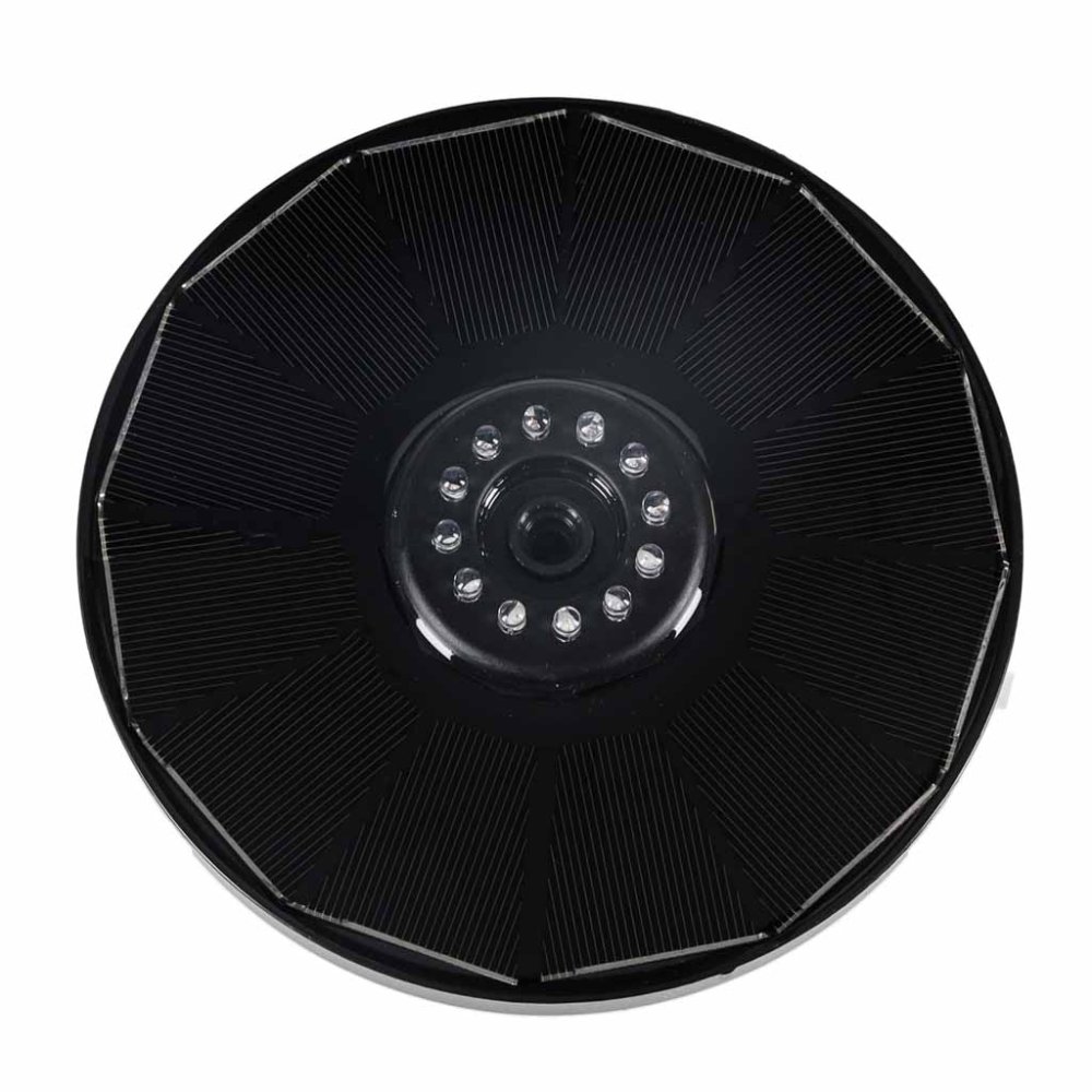 Solārā strūklaka LUARO dīķim peldošs sūknis ar RGB LED apgaismojumu 16cm (2)