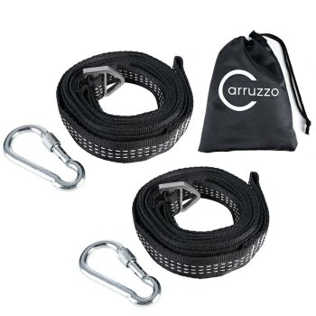 Montāžas Stiprinājumu Komplekts (Siksnas, Karabīnes) Dārza Šūpolēm un Šūpuļtīkliem | Mounting Assembly Kit (Straps/Belts, Carabiners) for Hammocks and Swings