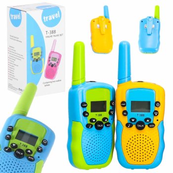 Bērnu rācijas Walkie Talkie komplekts ar 3 km darbības rādiusu, daudzkrāsains