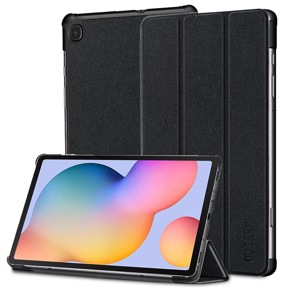 Samsung Galaxy Tab S6 Lite (SM-P610 / P615) Trifold Tech-Protect SmartCase Protective Cover Case, Black | Planšetes Vāciņš Maciņš Apvalks Grāmatiņa