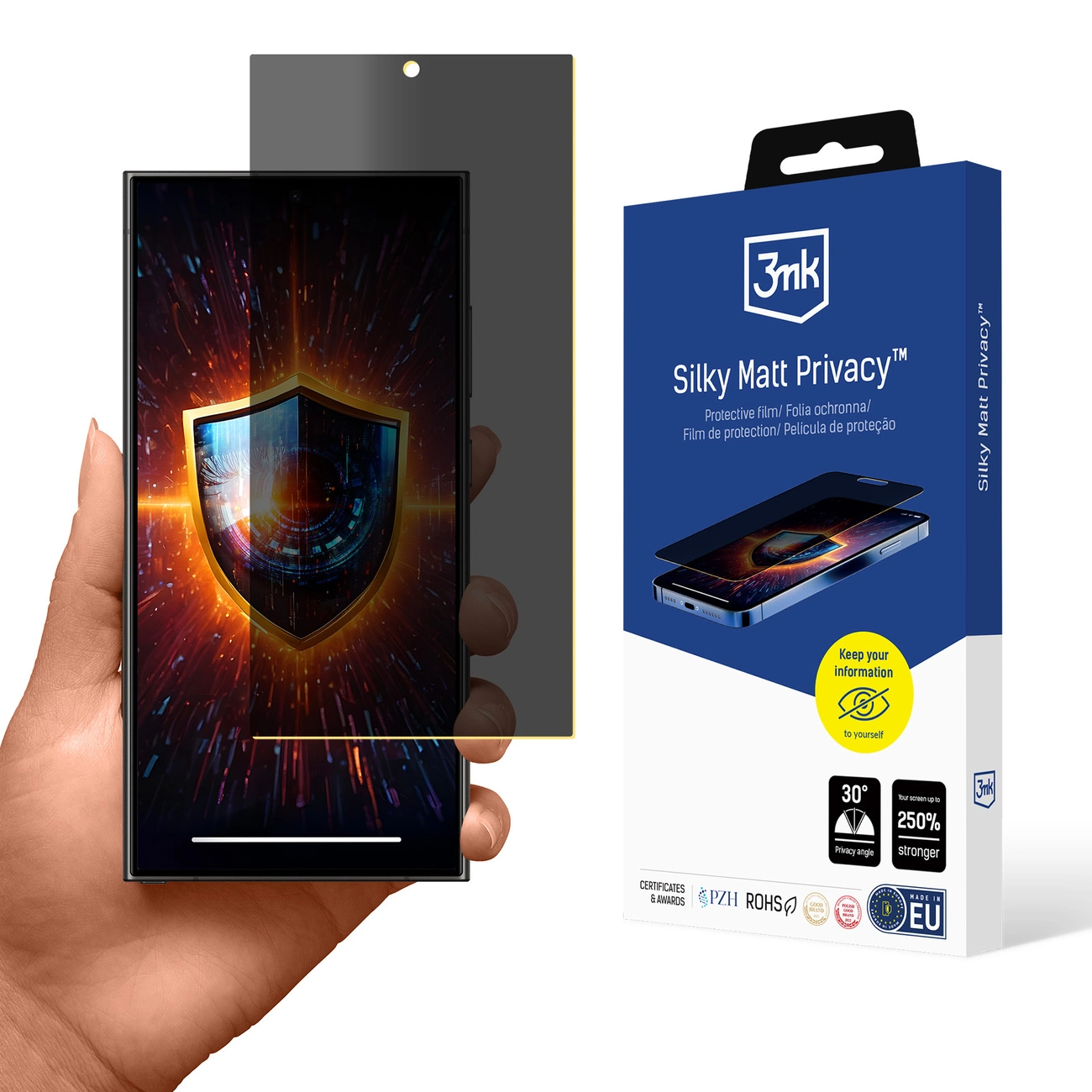 Samsung Galaxy S24 Ultra - 3mk zīdaini matēts privātums | Silky Matt Privacy