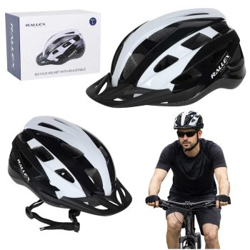 Veloķivere RALLEX regulējama sievietēm un vīriešiem L 58-62cm, melnbalta