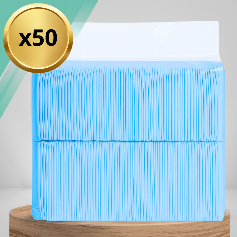 Гигиенические пеленки для собак XL 60x90 см, 50 шт, супервпитывающие...