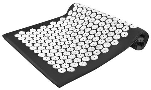 Akupresūras paklājiņš akupunktūras masāžas paklājs - Shanti Acupressure mat (65 x 40 cm, Black)